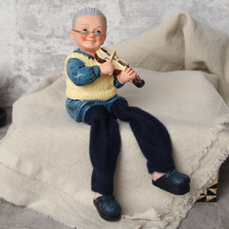 Цена за 2 шт. Фигурка Бабушка, Дедушка висячие ножки 18 см / YH0367 /уп 96/ - Галеонтрейд фото 3