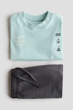Conjunto de 2 piezas en punto de algod?n - H&m фото 4