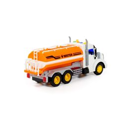 Профи, поливочный автомобиль инерционный (со светом и звуком) (оранжевый) (в коробке) - Полесье фото 4