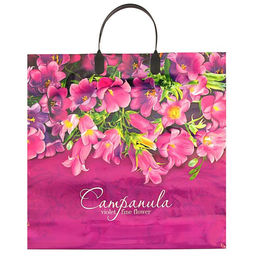 Цена за 10 шт. Пакет Колокольчики, полиэтиленовый с пластиковой ручкой, 90 мкм 38?35 см