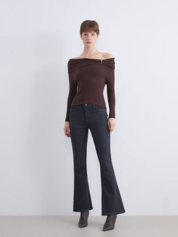 Flare Kad?n Jean Pantolon