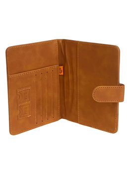 Обложка для паспорта из искусственной кожи, цвет коричневый - Greta фото 2