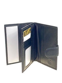 Обложка для паспорта и автодокументов из натуральной кожи, цвет черный - Greta фото 2