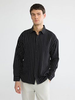 Regular Fit ?izgili Erkek G?mlek