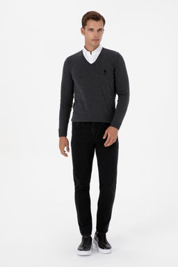 Erkek Siyah Slim Fit Jean Pantolon