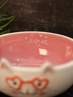 Тарелка керамическая Happy cat, 14х6,6 см