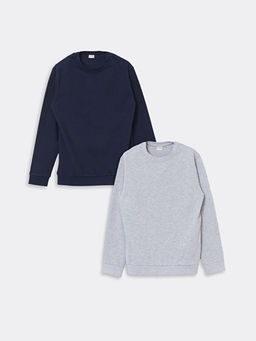 Bisiklet Yaka Erkek ?ocuk Sweatshirt