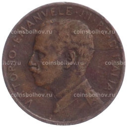 Монета 1 чентезимо 1914 года Италия