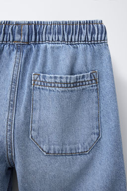 LOOSE FIT DENIM BERMUDA SHORTS - Zara фото 4