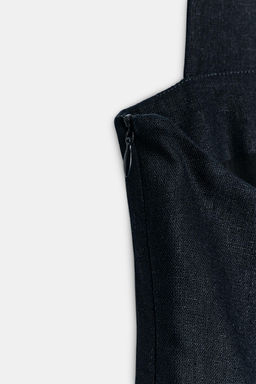VESTIDO CORTO ALAMARES CON LINO / Marino - Zara фото 5