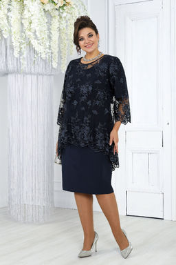 Платье Ninele 7431-Р темно-синий - Mira fashion фото 1229