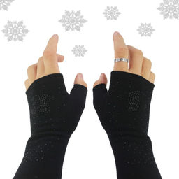 Митенки трикотажные женские