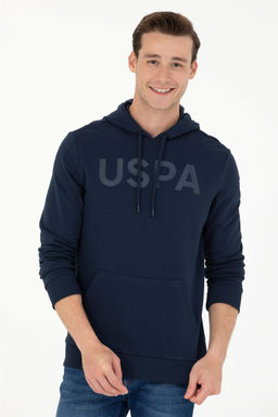 U. S. Polo Assn / Мужской темно-синий базовый свитшот - U.s. polo assn фото 8