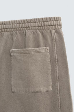 BERMUDA JOGGER B?SICA LAVADA / Gris - Zara фото 9