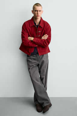 CAZADORA BOXY  FIT ALAMARES / Rojo / Negro - Zara фото 6