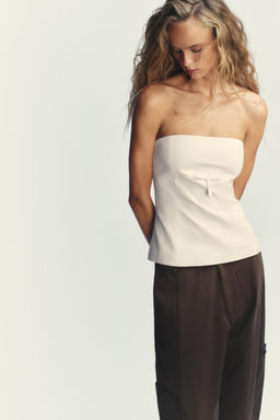 STRAPLESS TOP WITH BOW - Zara фото 3