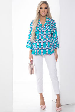 Рубашка Антария голубая Б10079 - Lt collection фото 7