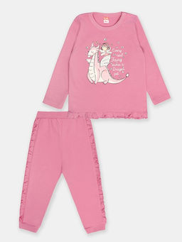 CRB wear/CSNG 90157-46-347 Комплект для девочки (джемпер, брюки),циклама/Ex.Cherubino  фото 3