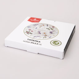 ТАРЕЛКА ЗАКУСОЧНАЯ AGNESS FLOWER STORY 21*2,5 СМ  фото 2