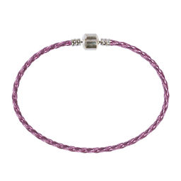 Zlatka Браслет плетеный RBL-01 21 см 5 шт СК/Распродажа №20 розовый металлик