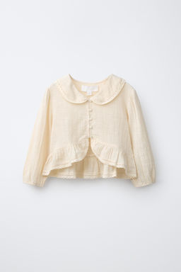 CAMISA PUNTILLA / Crudo - Zara фото 2