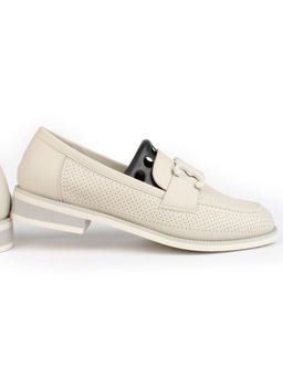 06-PDJ72-1 LT. BEIGE Туфли женские (натуральная кожа)