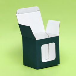 Цена за 10 шт. Коробка под кружку, с окном, изумрудная 12 х 9,5 х 12 см - Simaland фото 5