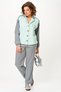 Костюм Aira Style 24231 мятно-серый