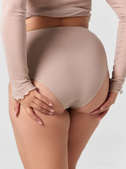 Цена за 2 штуки! Трусы женские макси в кофейном оттенке - Mark formelle фото 5