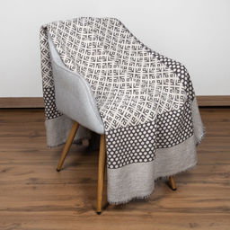 20с48-ШР/у./рул. 110*170 Плед "Монохром-2" рис. 610 цв. 4