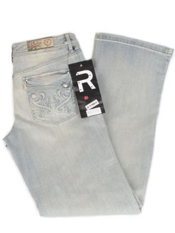 MK1555 GRAY/LT. BLUE Джинсы женские