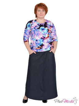 Юбка Модель №242 размеры 50-78 - Plusmoda фото 2