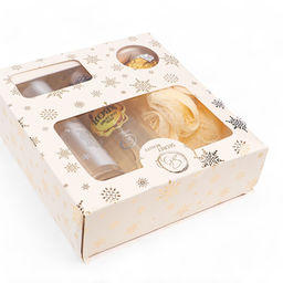 УЦЕНКА Новогодний подарочный набор косметики Снежное царство, с ароматом хвои и корицы. Золотая серия - SB BEAUTY фото 5