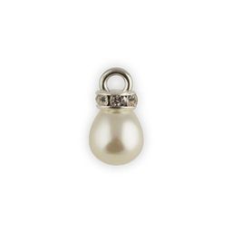Бусина Zlatka пластик JJB-04 8 x 10 мм 5 х 2 шт №01 Жемчужный