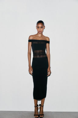 CONTRAST STRETCH DRESS