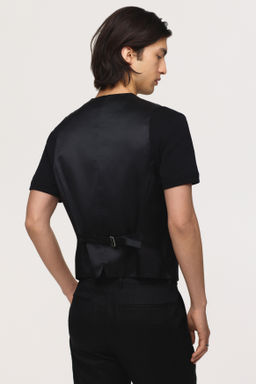 Chaleco de traje en lino Slim Fit - H&m фото 7