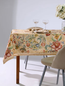 Набор кухонный «Этель» Floral pattern, скатерть 147×184 ±2 см с ГМВО, салфетки 40×40 см - 8 шт.