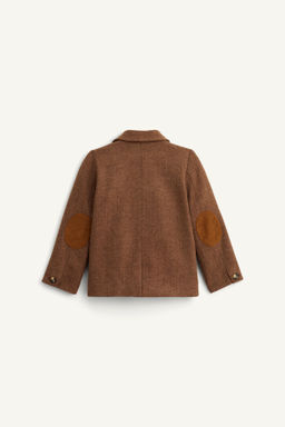 LIMITED EDITION HERRINGBONE BLAZER WITH WOOL AND ELBOW PATCHES