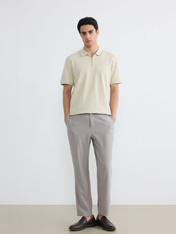 Polo Yaka Fitilli Erkek Triko Ti??rt