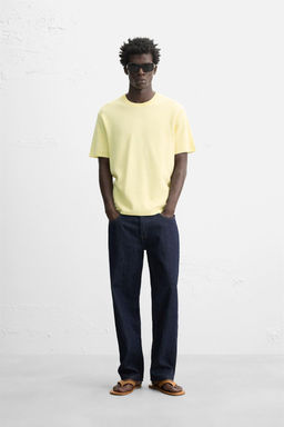 RELAXED FIT KNIT T-SHIRT - Zara фото 17