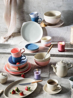 Салатники Доляна Коралл, d=16.1 см, набор 2 шт., фарфор, бежевые