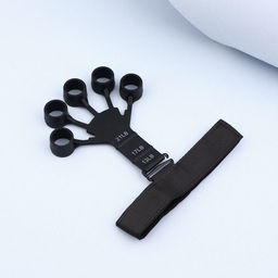 Массажёр для разработки рук и пальцев, с манжетом, 8×14×2.8 см, чёрный