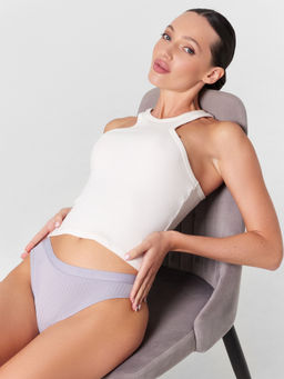 Цена за 2 штуки! Трусы женские слипы серые лунная скала 412574 - Mark formelle фото 7