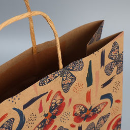 Цена за 2 шт. Пакет подарочный крафтовый, упаковка, Вдохновляй, L 31?40?11.5 см