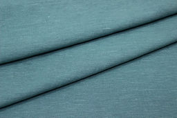 Лен с вискозой с эффектом мятости цв.Бирюзово-зеленый меланж, СОРТ2, ш.1.45м, лен-53%, вискоза-47% - Купава фото 2