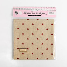 Ткань для пэчворка холща «Сердцеедка», 50 х 50 см