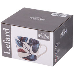 КРУЖКА LEFARD ЛИСТЬЯ 500МЛ (КОР=24ШТ.) 15,5*12*8,5СМ  фото 2