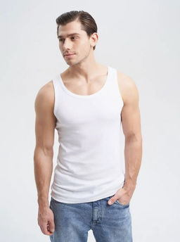 KM1803 Майка (плотный хлопок) БЕЛЫЙ