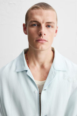 SHIRT WITH FLORAL EMBROIDERY - Zara фото 6