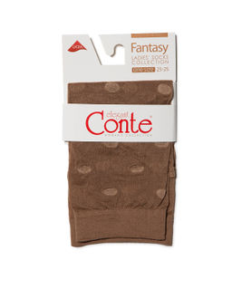 Цена за 2 пары. Носки Классические CONTE Носки в горошек FANTASY 20 bronz - Conte elegant фото 5
